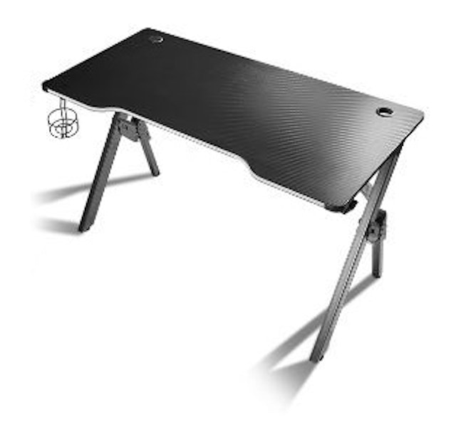 Gaming Table Battle Desk RGB Black