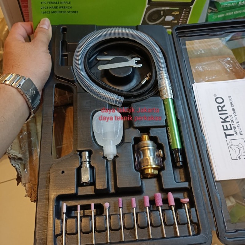 Tekiro Micro Air Die Grinder Kit 4