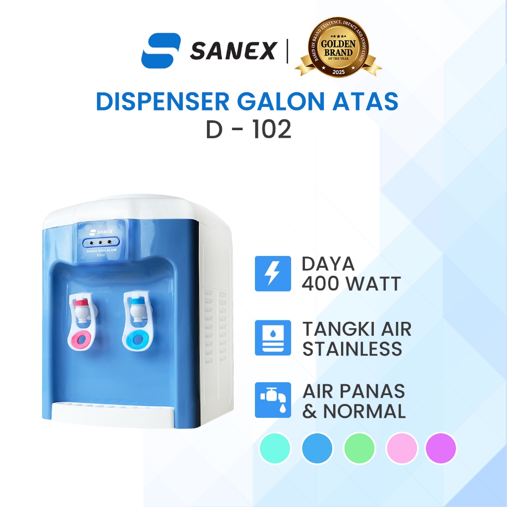 Indo Surya Kencana Sanex Dispenser Air Galon Atas  D-102
