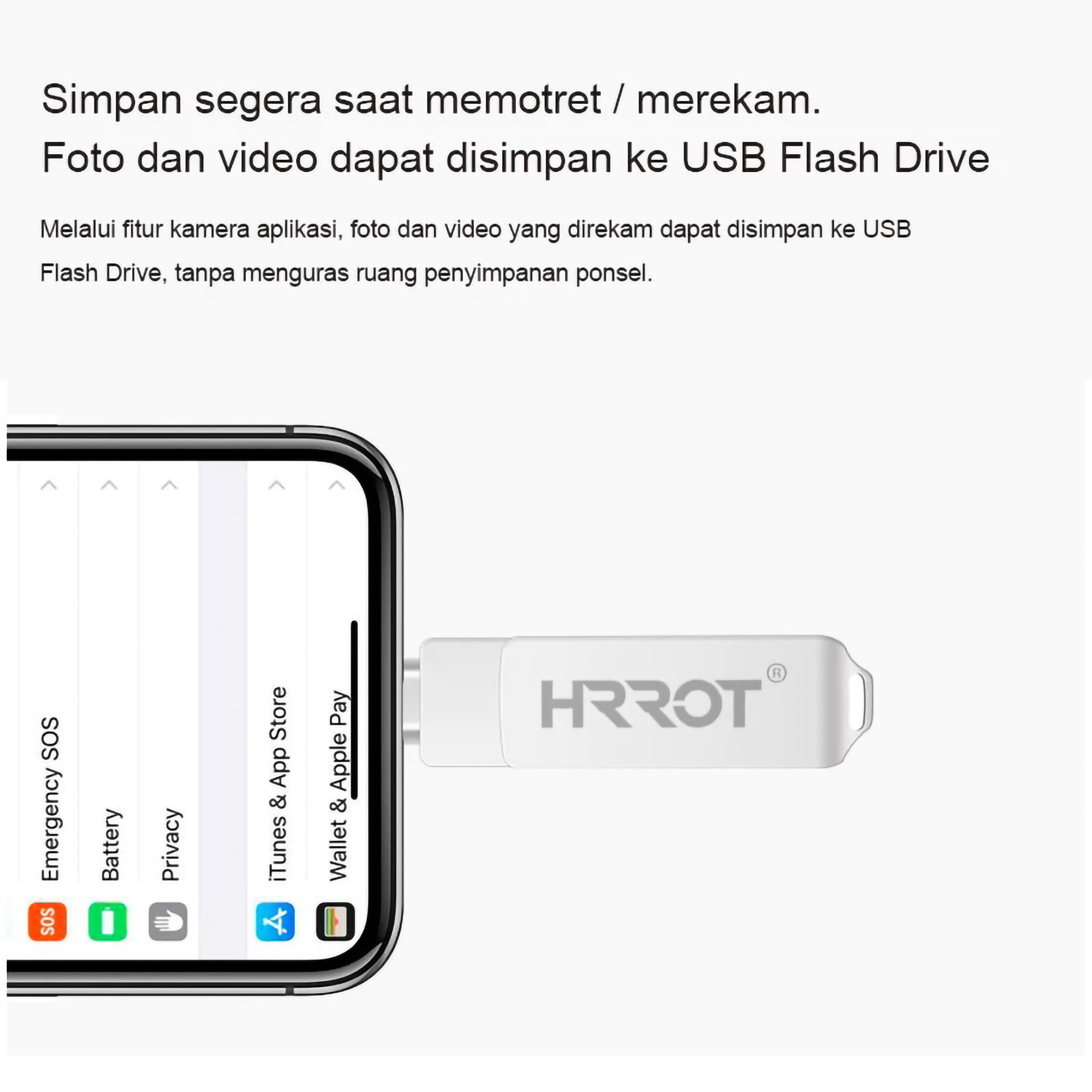  HRROT 3 in 1 IOS OTG USB Flashdisk