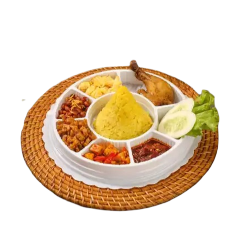 Bebek Dower Tumpeng Mini Nasi Kuning Special Ayam Goreng 1
