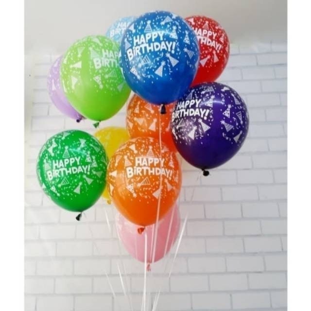 Balon Latex Motif HBD 4