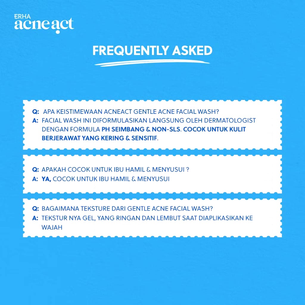ERHA Clinic Indonesia AcneAct Gentle Acne Facial Wash 