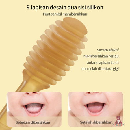  PAYOE 3 In 1 Sikat Lidah untuk Newborn
