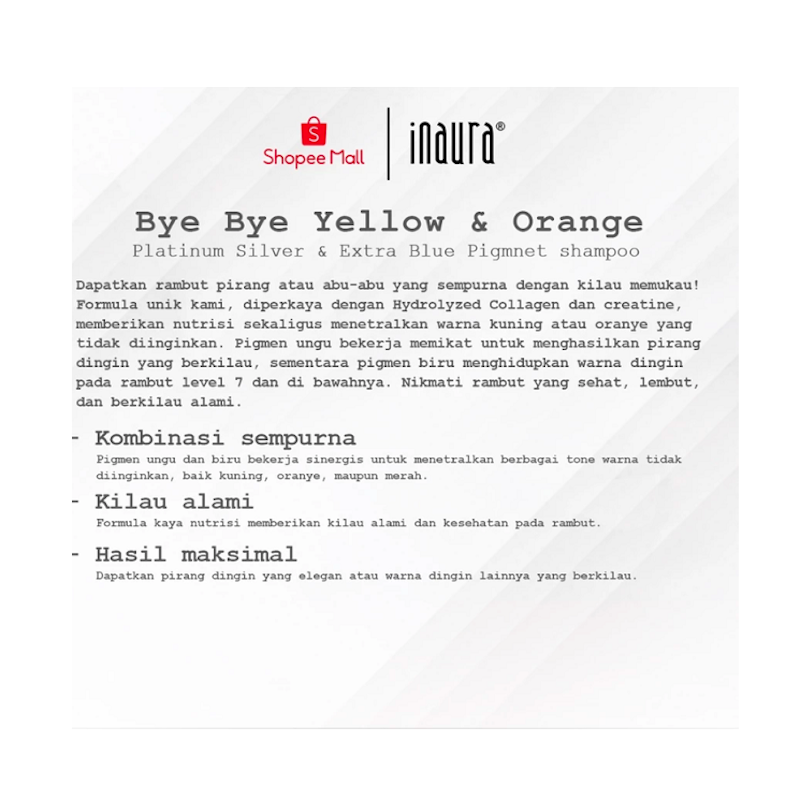 Inaura Bye-Bye Yellow Shampoo 3