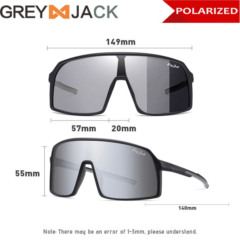 GREY JACK Kacamata Polarized Photocromic 2in1 3034