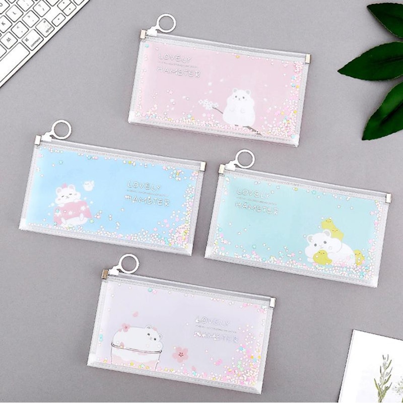 Kotak Pensil Motif Glitter 4