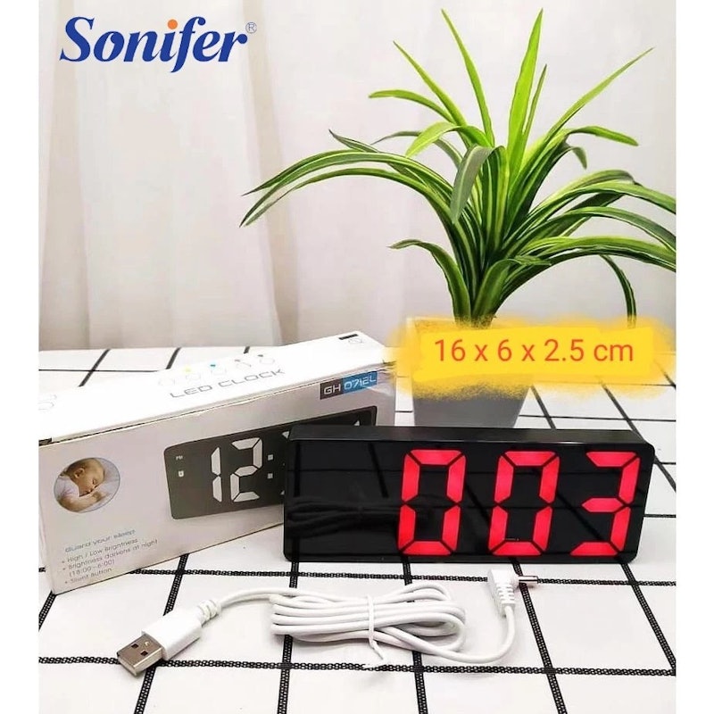Sonifer Jam Meja Digital Minimalis 2