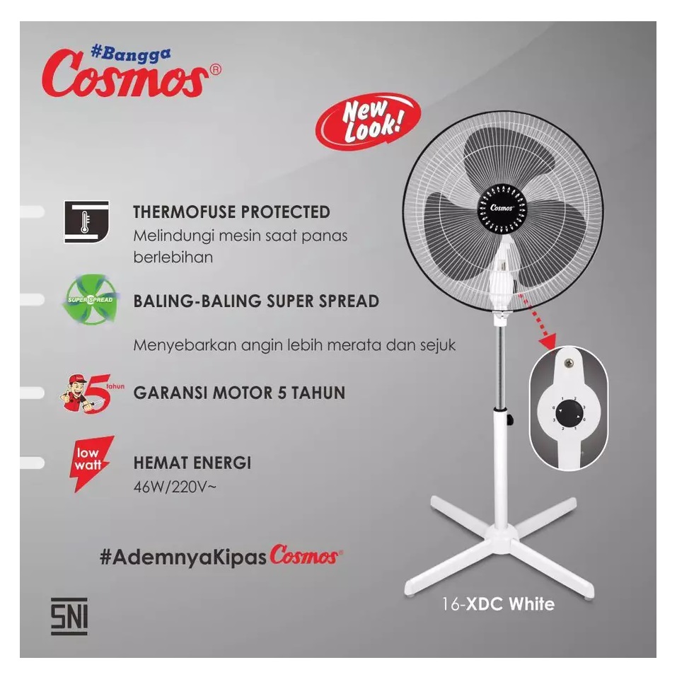 Star Cosmos Cosmos Kipas Angin Stand Fan  16-XDC