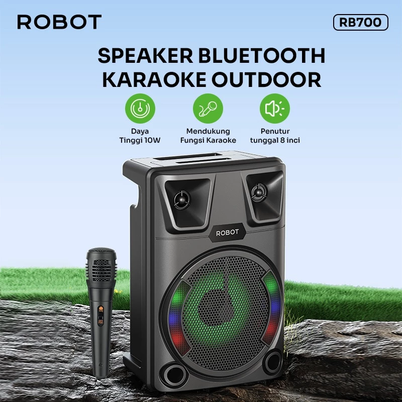 ROBOT Speaker Karaoke Bluetooth 8 Inch 3