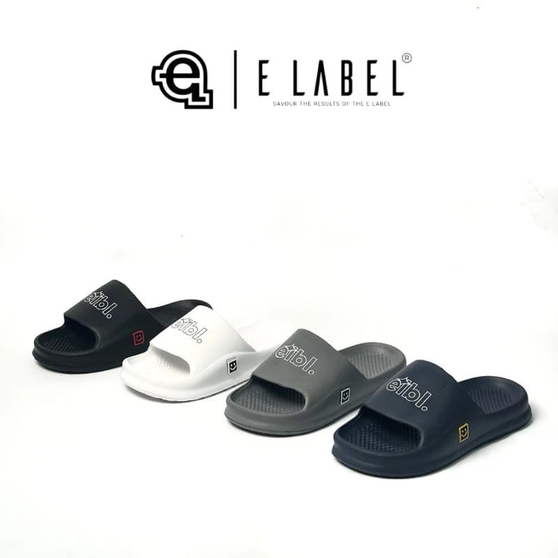 E Label Smiley Sandal Slop Pria 2