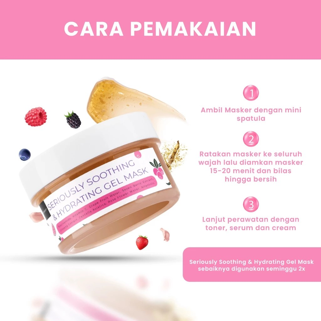 Opto Lingkar Sejahtera Scarlett Whitening Seriously Soothing & Hydrating Gel Mask