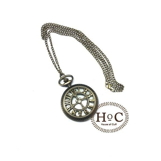 POCKET WATCH GOLD RUSTIC ENAMEL