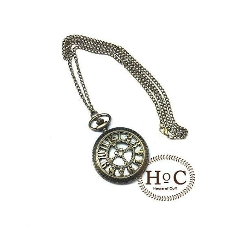 POCKET WATCH GOLD RUSTIC ENAMEL 1