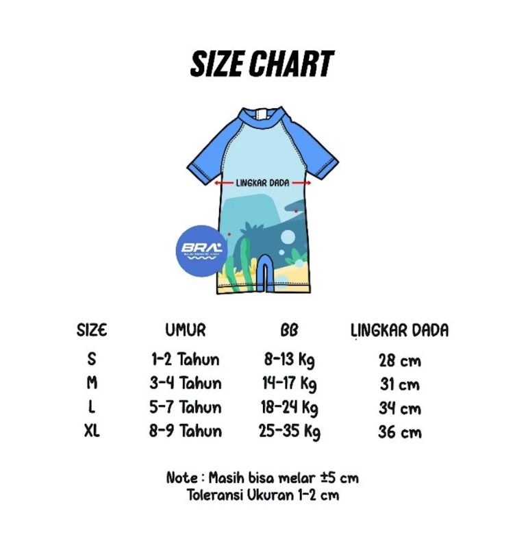 Miyaz Baju Renang Anak Laki-laki Motif Dinosaurus 2