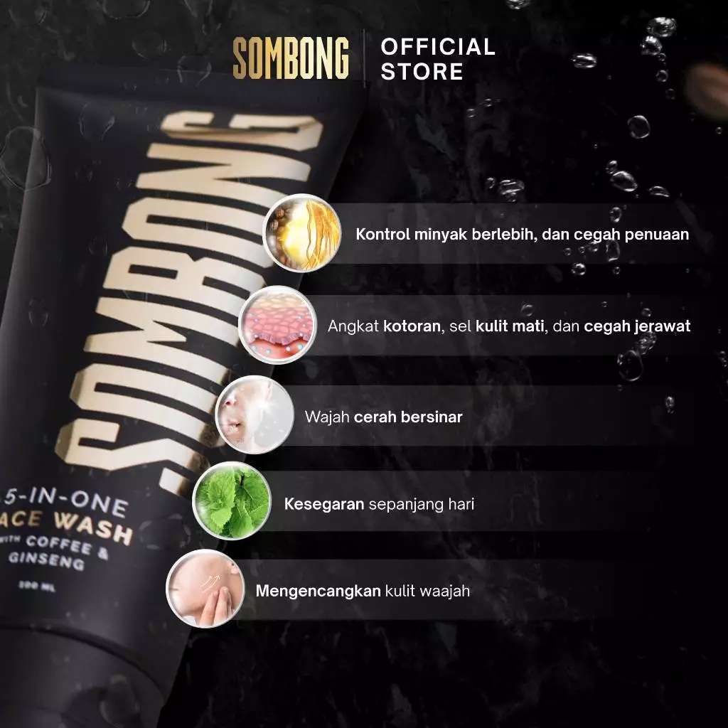 SOMBONG SOMBONG 5-in-1 Face Wash with Coffee & Ginseng