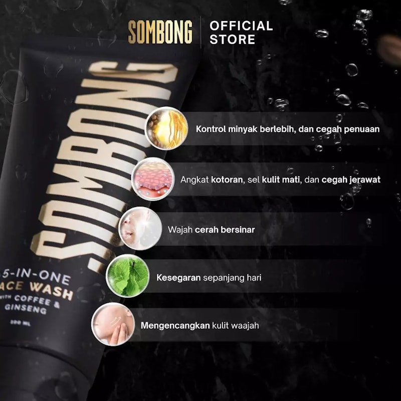 SOMBONG 5-in-1 Face Wash with Coffee & Ginseng 3
