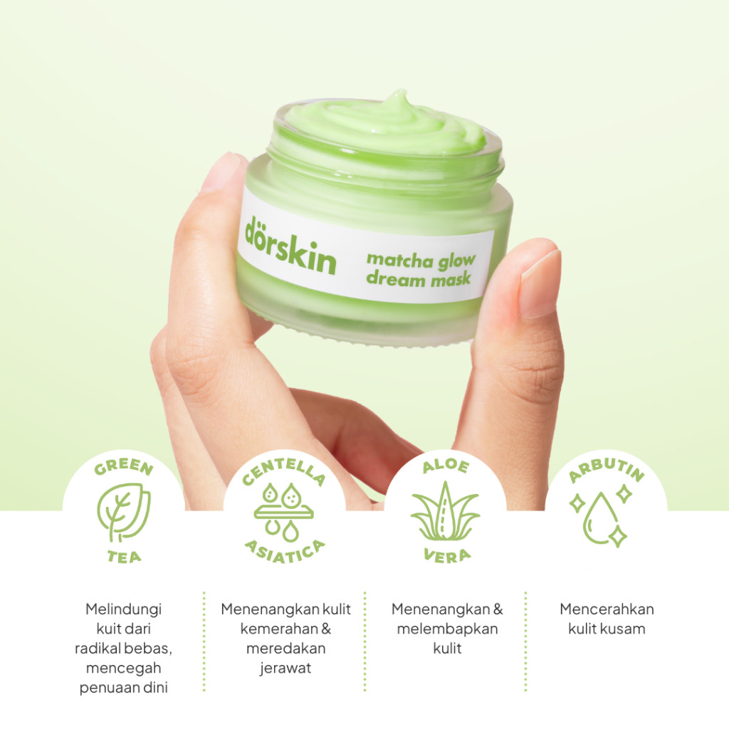 dörskin Matcha Glow Dream Mask