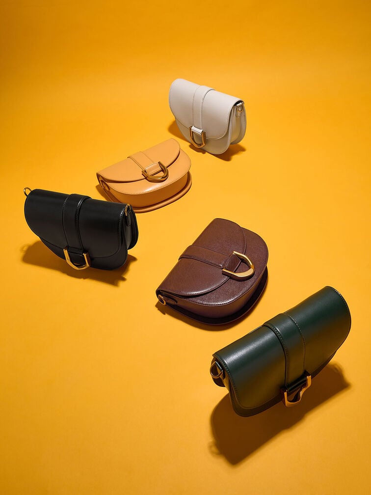 CHARLES & KEITH Gabine Saddle Bag CK2-80781610-1