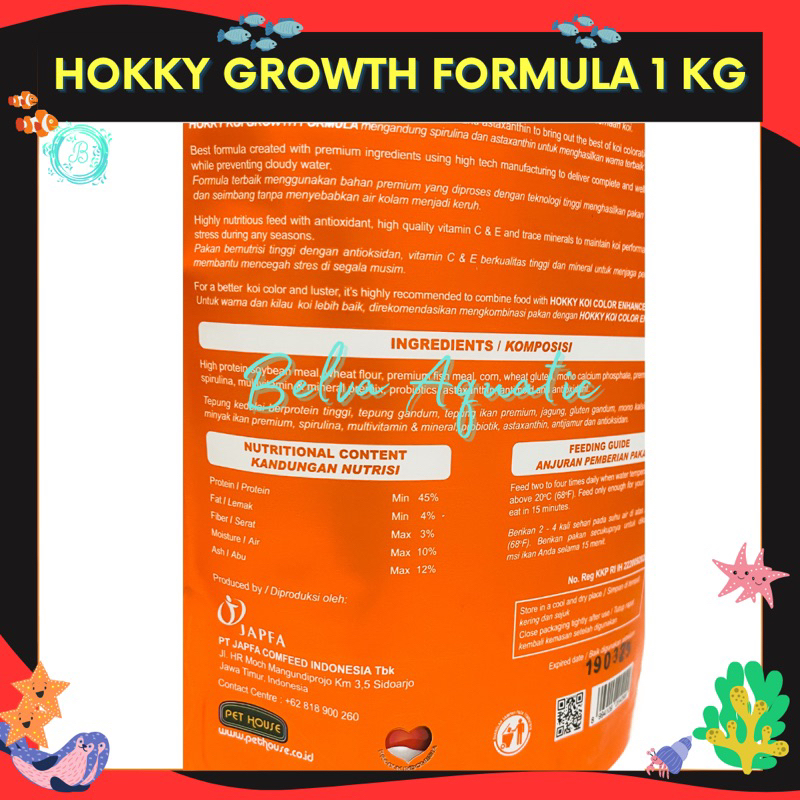 Hokky Fishfood Growth Formula