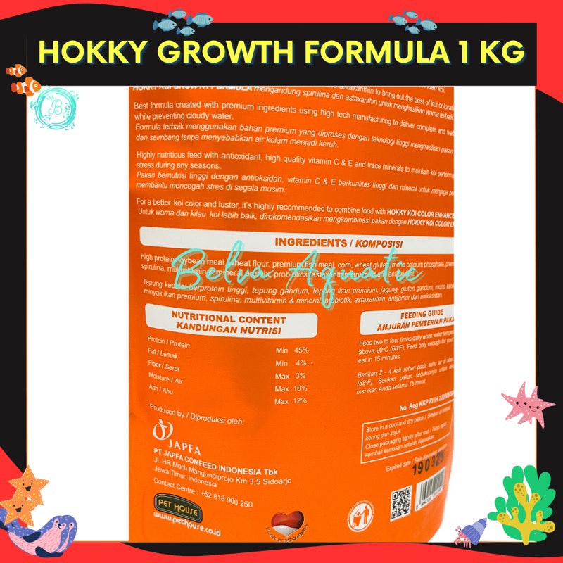 Hokky Fishfood Growth Formula 3