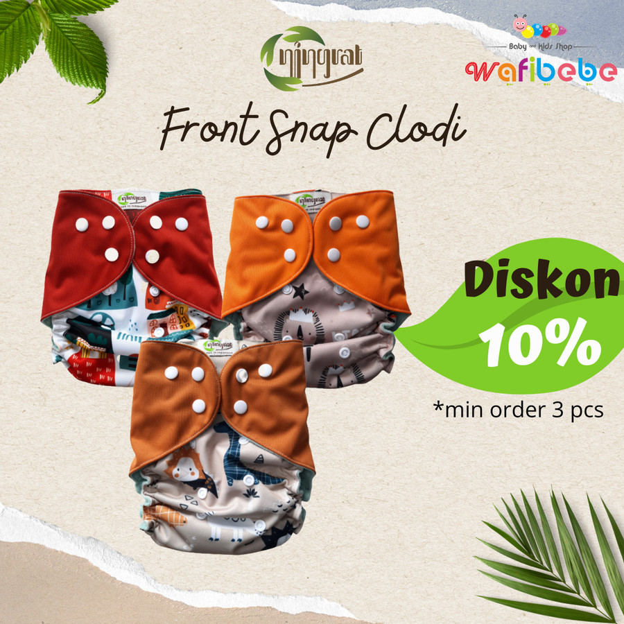 Hasta Ningrat Cloth Diaper Ningrat Front Snap Clodi