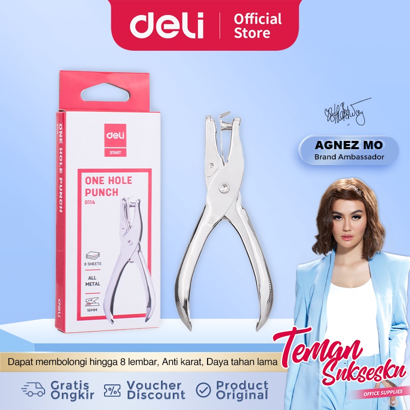 Deli  One Hole Punch E0114