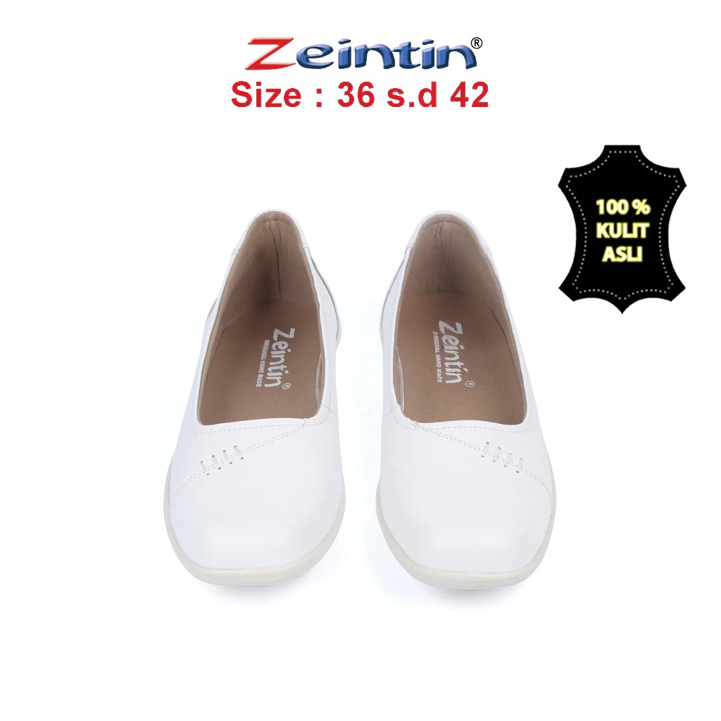 Janindo Multi Mandiri Zeintin Sepatu Pantofel Wanita Putih  BJ 2310