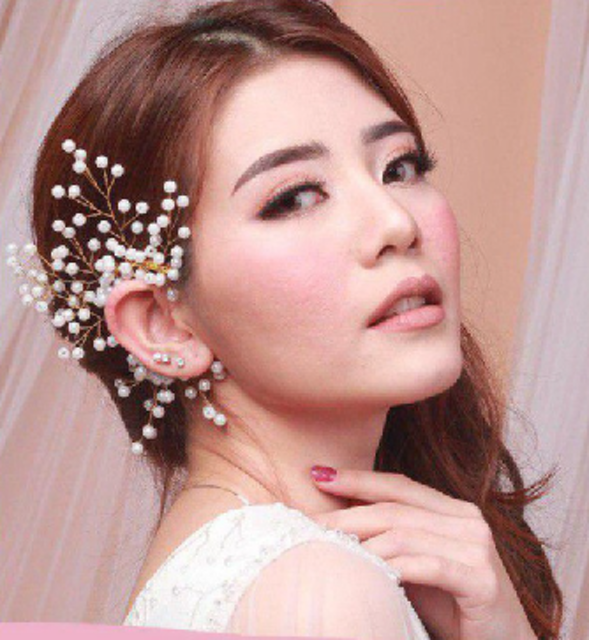  Vanda Ear Cuff Anting Tusuk Mutiara
