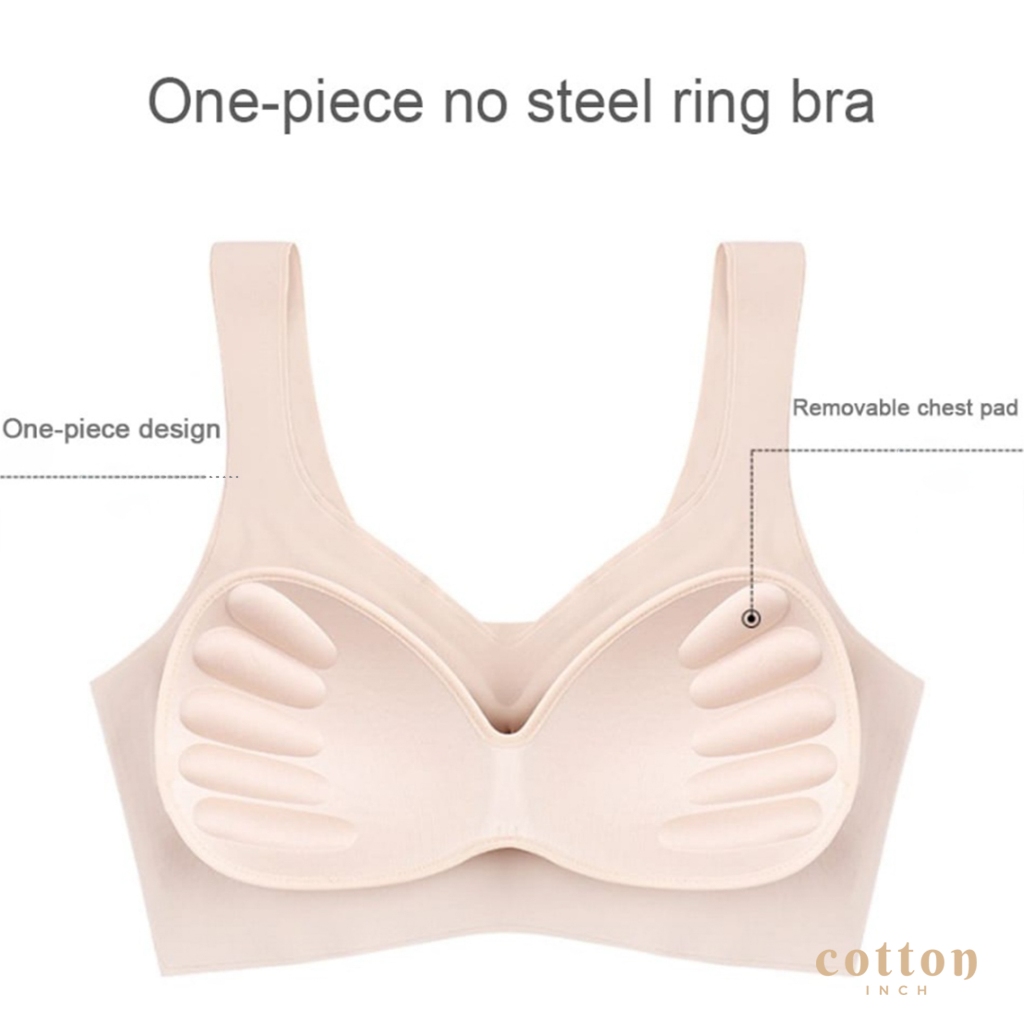 Cotton Inch Seamless Sport Bra