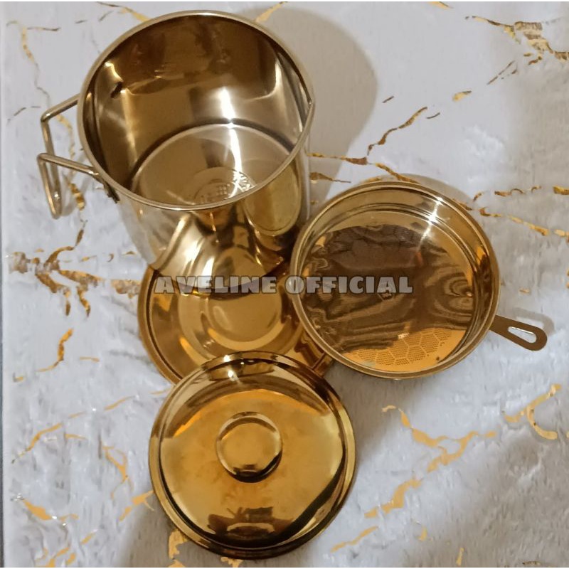  Oil Pot Gold Stainless Steel
