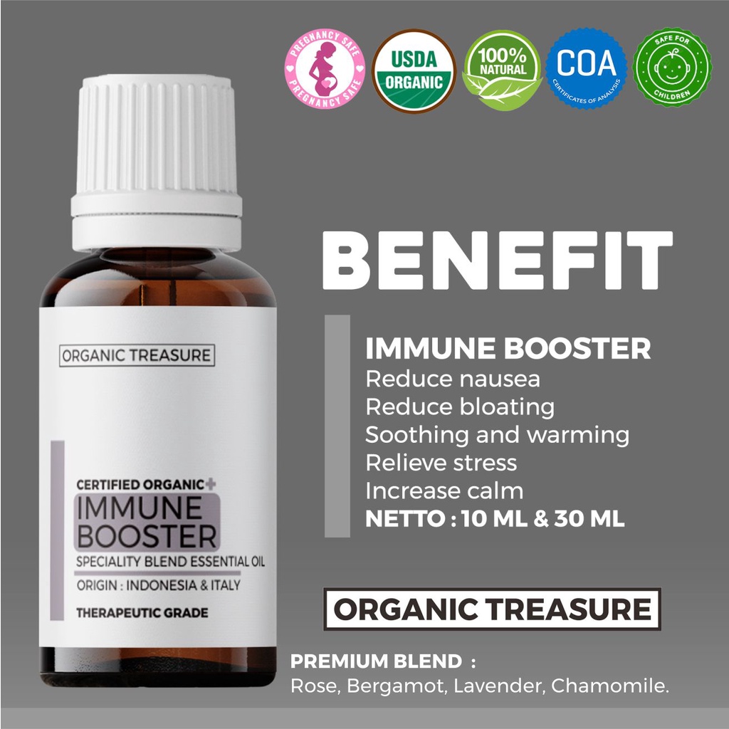 ORGANIC TREASURE Immune Booster Specialty Blend Essential Oil