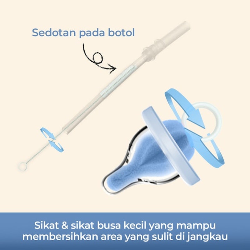 Pipi Deluxe Baby Bottle Brush Set 4