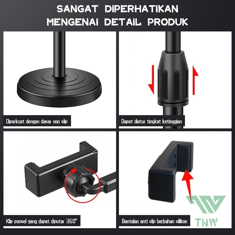 TNW Ring light 16cm + Tripod + 2 Holder HP 5