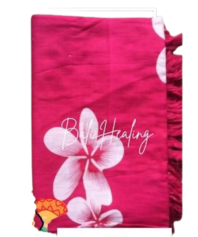 Kain Pantai Bali Motif Bunga Jepun 2