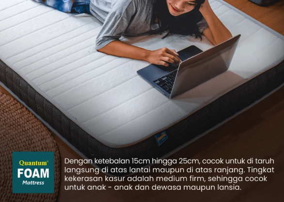 Quantum Tosan Internasional Quantum Spring Bed Kasur Busa Vakum