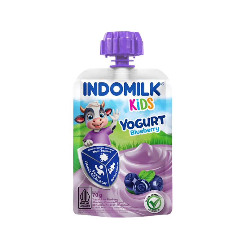 Indomilk Kids Yogurt Blueberry 1
