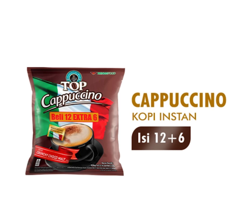 Top Coffee Cappuccino (12+6 sachet x 25 gram) 2