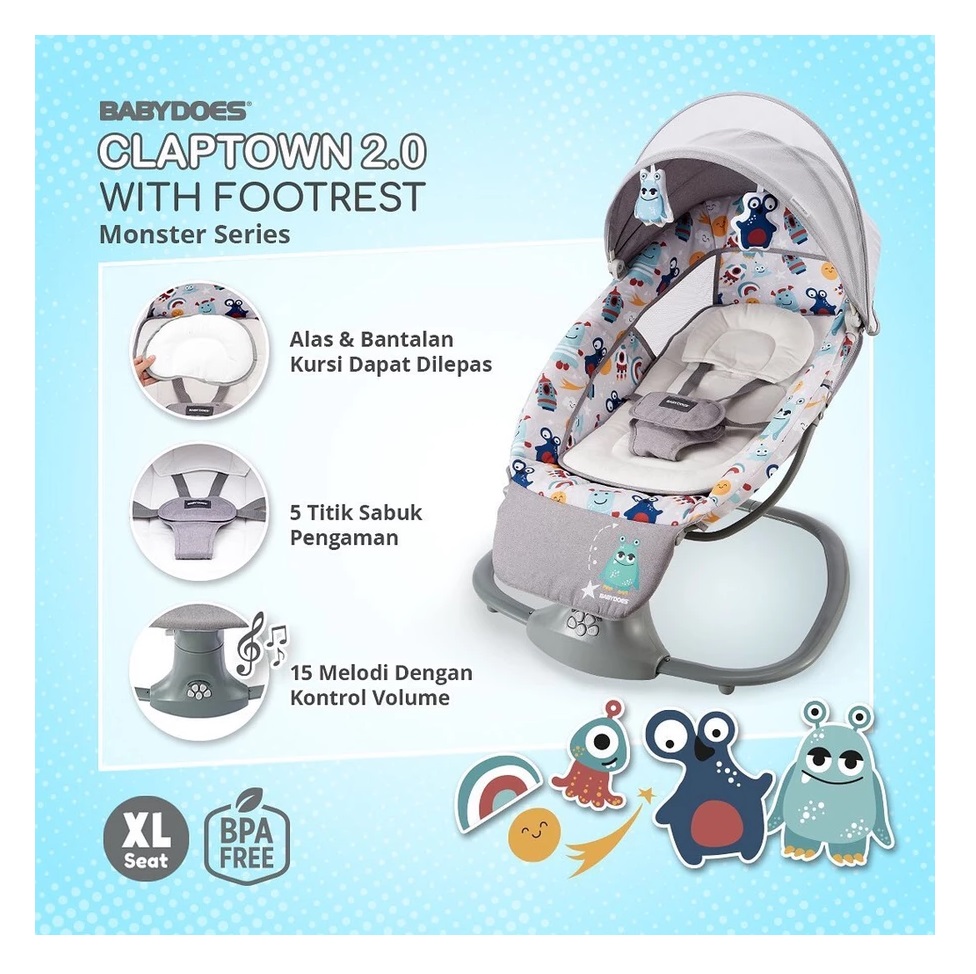  Babydoes Claptown 2.0 with Footrest