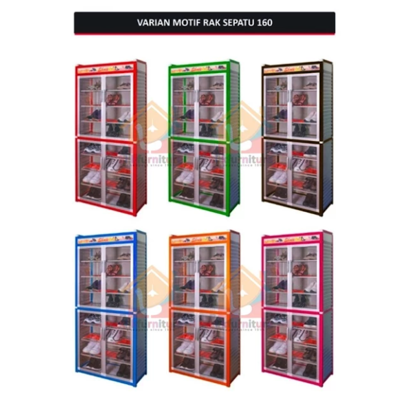 Klik Furniture Lemari Rak Sepatu Aluminium 4