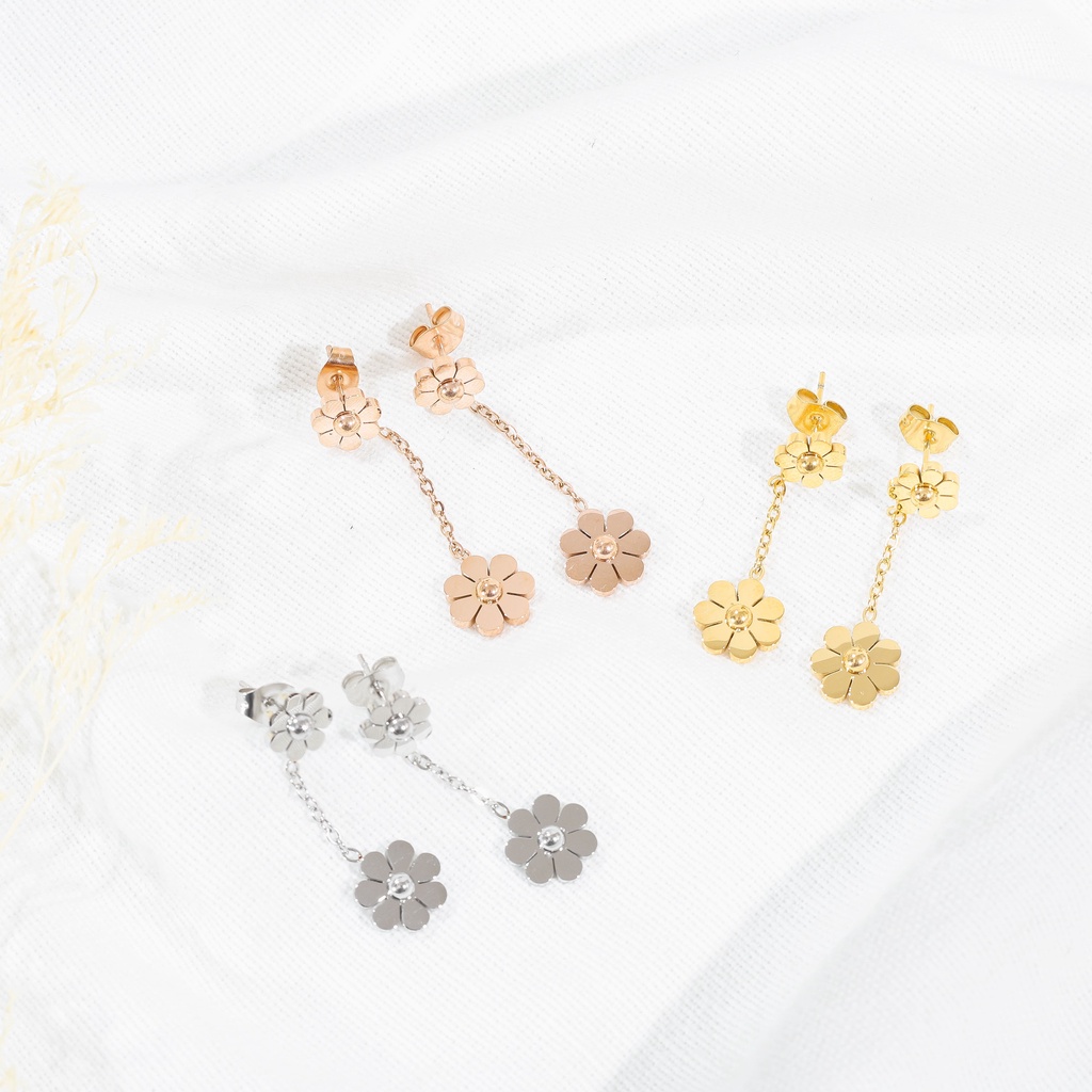  Anting Double Daisy