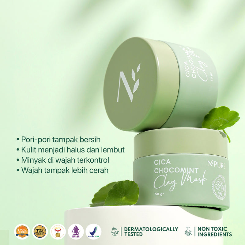 Penta Natural Kosmetindo N'PURE Cica Chocomint Clay Mask