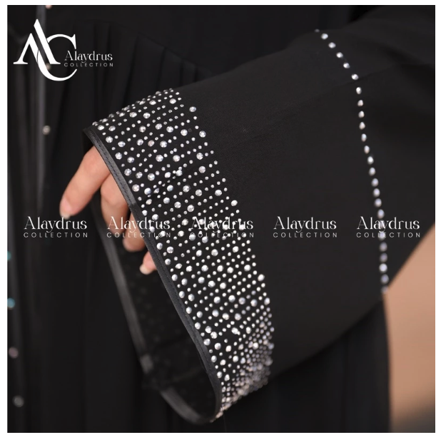 Alaydrus Collection Abaya Hitam Turkey 857