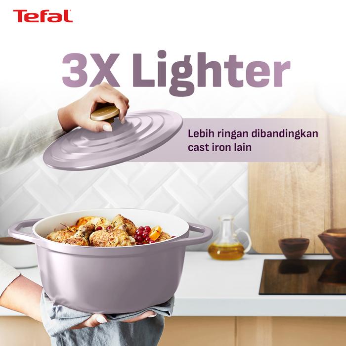Tefal® Panci Casserole Ceramic Air Stewpot 20 Cm Anti Lengket