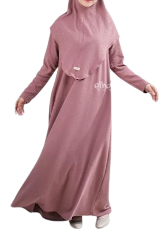 Elhasna Gamis Dress Knit Premium Jumbo 1