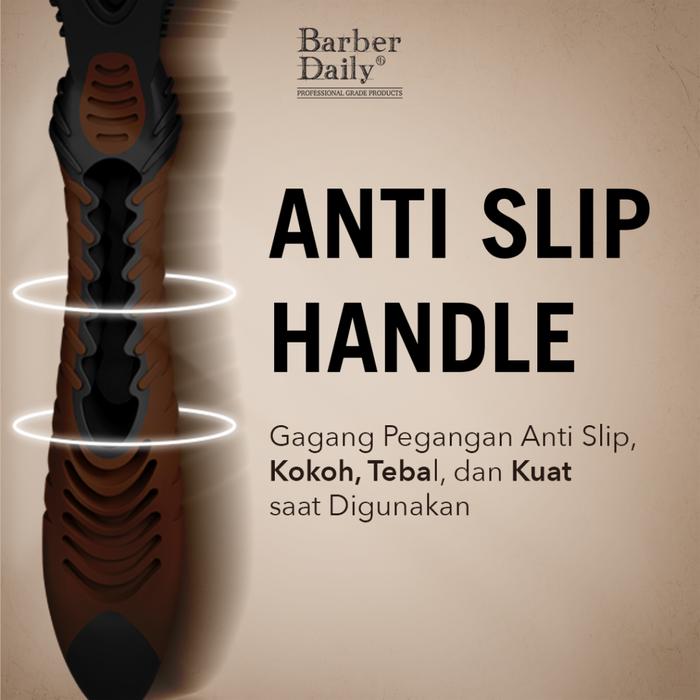 Akasha Wira International Barber Daily by Makarizo Shaver Six Blade Razor