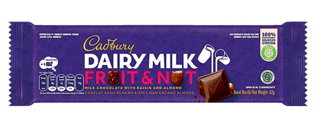 Cadbury Dairy Milk Fruit & Nut 1