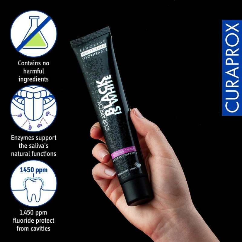 Curaprox Black Is White Whitening Toothpaste 5