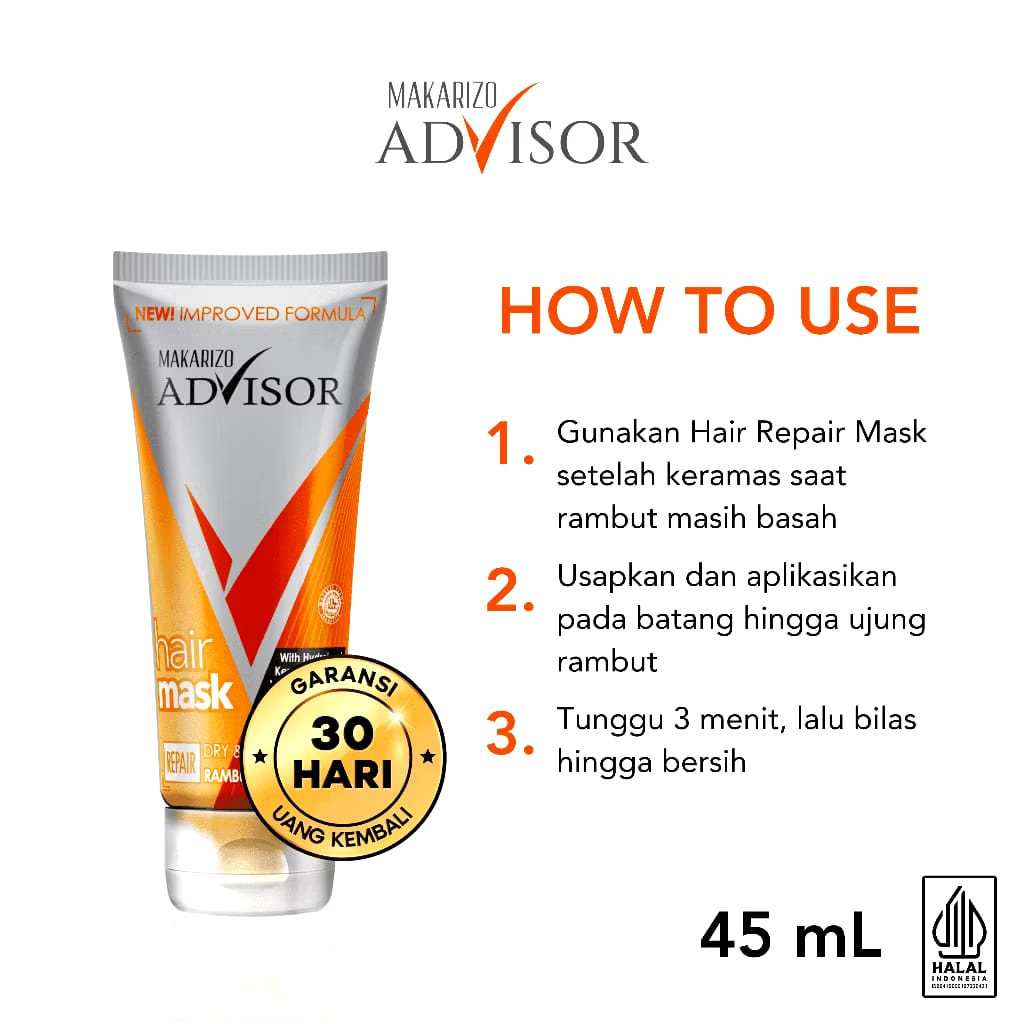 Akasha Wira International Makarizo Advisor Hair Repair Mask