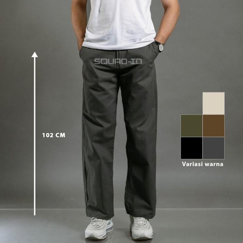SQ SQUAD ID Celana Chinos Standar Straight Fit 3